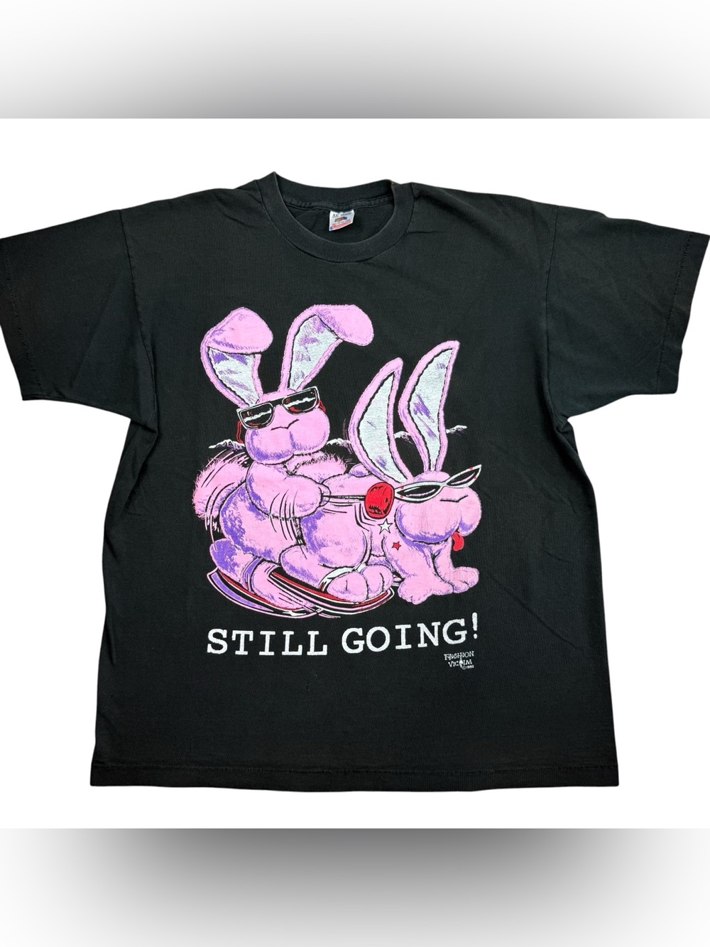 VTG 90s Fashion Victim Energizer Bunny Spoof Still Going! S*x Funny t-shirt XL